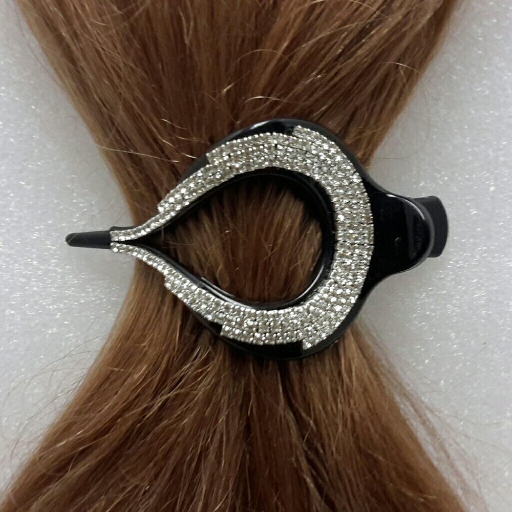 EMBELLISHED RHINESTONE HAIR CLIP